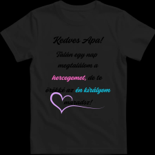 Createyou Kedves apa - Férfi , Fekete , L férfi póló
