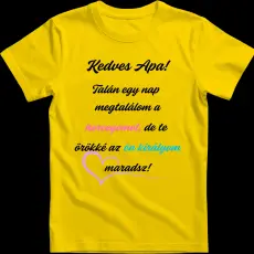 Createyou Kedves apa - Gyermek , Sárga , XS