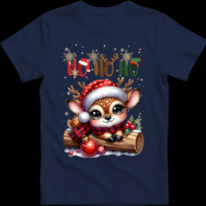 Createyou Kicsi szarvas HoHoHo - Férfi - Sötétkék - 3XL