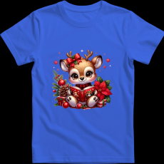 Createyou Kicsi szarvas olvas - Férfi - Királykék - M