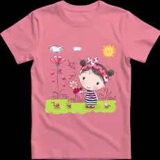 Createyou Kislány a réten - Gyermek , Pink , XS