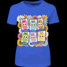 Createyou Labubu, 6 db - Női - Királykék - 2XL női póló