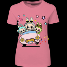 Createyou Labubu, autóval - Női - Pink - 2XL