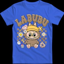 Createyou Labubu, barna - Gyermek - Királykék - XL gyerek póló