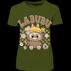 Createyou Labubu, barna - Női - Sötétzöld - M