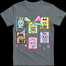 Createyou Labubu, bélyeg - Férfi - Szürke - 2XL