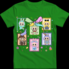 Createyou Labubu, bélyeg - Férfi - Zöld - M