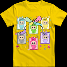 Createyou Labubu, bélyegek - Gyermek - Sárga - XL