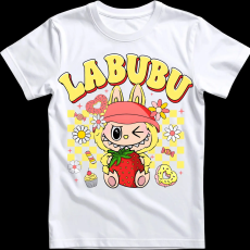 Createyou Labubu eperrel, sárga - Gyermek - Fehér - XS