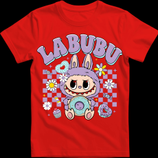 Createyou Labubu és a fánk, lila - Gyermek - Piros - S