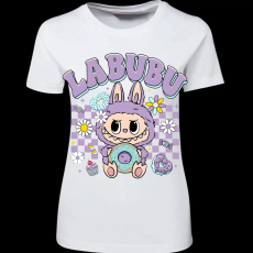 Createyou Labubu és a fánk, lila - Női - Fehér - S