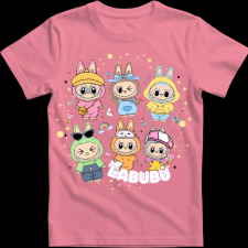 Createyou Labubu, hatan vannak - Férfi - Pink - 3XL férfi póló