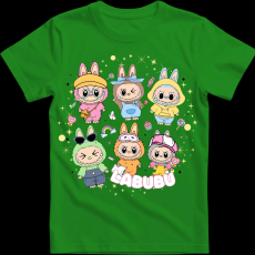 Createyou Labubu, hatan vannak - Férfi - Zöld - M