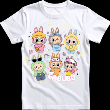 Createyou Labubu, hatan vannak - Gyermek - Zöld - S gyerek póló