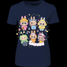 Createyou Labubu, hatan vannak - Női - Sötétkék - 2XL női póló