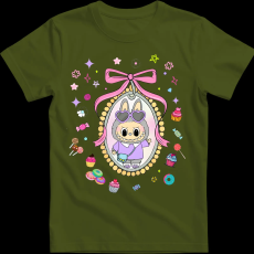 Createyou Labubu kép - Férfi - Sötétzöld - 2XL