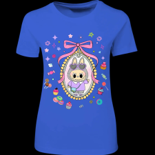 Createyou Labubu kép - Női - Királykék - M női póló