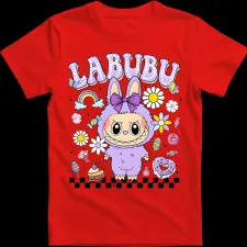 Createyou Labubu, lila - Férfi - Piros - S férfi póló