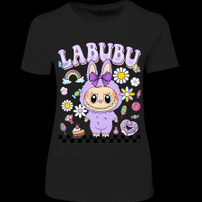 Createyou Labubu, lila - Női - Fekete - S női póló
