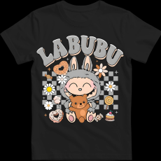 Createyou Labubu macival, szürke - Gyermek - Fekete - S