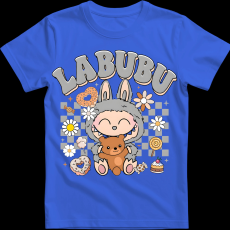 Createyou Labubu macival, szürke - Gyermek - Királykék - XS