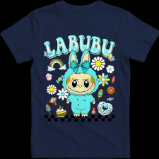 Createyou Labubu, menta - Férfi - Sötétkék - S férfi póló