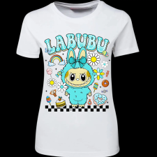 Createyou Labubu, menta - Női - Fehér - M női póló