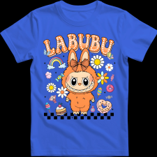 Createyou Labubu, narancssárga - Férfi - Királykék - L férfi póló