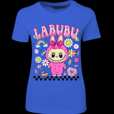 Createyou Labubu, pink - Női - Királykék - L női póló