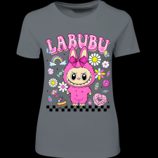 Createyou Labubu, pink - Női - Szürke - XL női póló