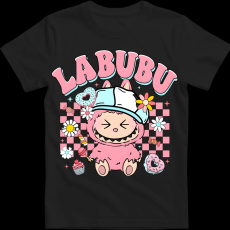 Createyou Labubu, rózsaszín - Gyermek - Fekete - S