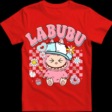 Createyou Labubu, rózsaszín - Gyermek - Piros - S