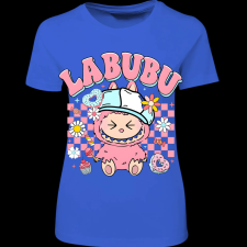 Createyou Labubu, rózsaszín - Női - Királykék - L női póló