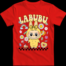 Createyou Labubu, sárgában - Gyermek - Piros - XS