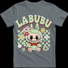 Createyou Labubu, világoszöld - Gyermek - Szürke - XL gyerek póló