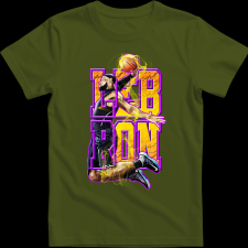 Createyou Lebron - Gyermek - Sötétzöld - XL gyerek póló