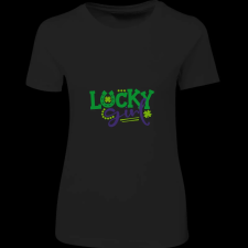 Createyou Lucky Girl - Női , Fekete , XL női póló