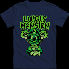 Createyou Luigi's Mansion 2 - Gyermek - Sötétkék - XS gyerek póló