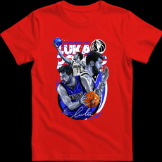 Createyou Luka Doncic - Férfi - Piros - 3XL