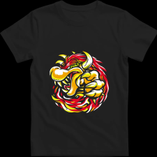 Createyou Mario - Bowser - Férfi - Fekete - 3XL férfi póló