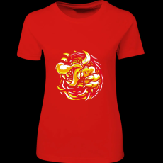 Createyou Mario - Bowser - Női - Piros - 2XL