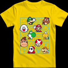 Createyou Mario figurák - Gyermek - Sárga - S