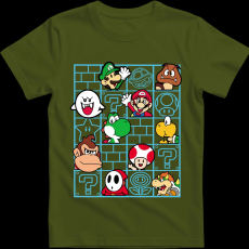 Createyou Mario figurák - Gyermek - Sötétzöld - XL