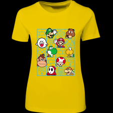 Createyou Mario figurák - Női - Sárga - L női póló