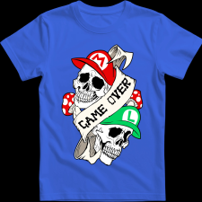 Createyou Mario Game Over - Férfi - Királykék - M férfi póló