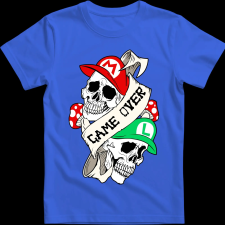 Createyou Mario Game Over - Férfi - Királykék - S férfi póló