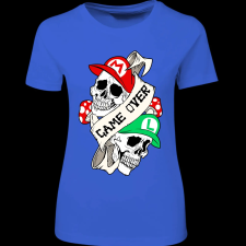 Createyou Mario Game Over - Női - Királykék - L női póló