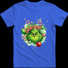 Createyou Merry Grinchmas - Férfi - Királykék - XL