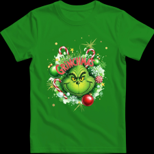Createyou Merry Grinchmas - Férfi - Zöld - 2XL férfi póló