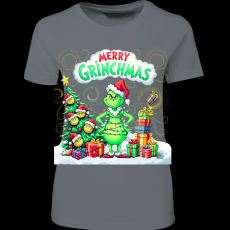 Createyou Merry Grinchmas - Női - Szürke - 2XL